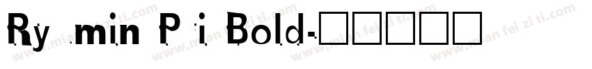 Ryumin Pri Bold字体转换